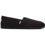 Toms Recycled Cotton Canvas Women's Alpargata Black/Black – Zboží Dáma