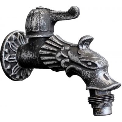 Vodovodní kohoutek DRAGON - stříbrná patina – HobbyKompas.cz