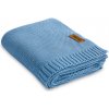 Dětská deka Sensillo Dětská pletená bambusová deka do kočárku modrá