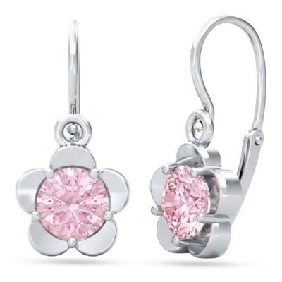 Couple, Dětské náušnice Fione, bílé zlato s růžovým zirkonem, 585-66-3-0690.1B00.0.00.008.14 – Hledejceny.cz