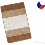 Bellatex Bany trojúhelníky bílá hnědá 60x100 cm – Zboží Mobilmania