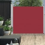vidaXL Zatahovací boční markýza / zástěna na terasu 100x300 cm červená – Zboží Mobilmania