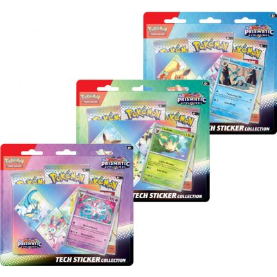 Pokémon TCG Prismatic Evolutions Tech Sticker Collection Leafeon – Zboží Mobilmania