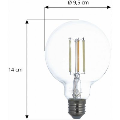 LUUMR Smart LED E27 G95 7W ZigBee Tuya Philips Hue sada 3 ks – Hledejceny.cz