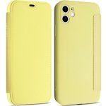 Pouzdro AppleKing flipové silikonové s kapsou na kartu iPhone 11 Pro Max - žluté – Zbozi.Blesk.cz