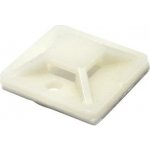 Příchytka pro vázací pásky 20 x 20mm samolepící bílá 10ks 59965C – Hledejceny.cz