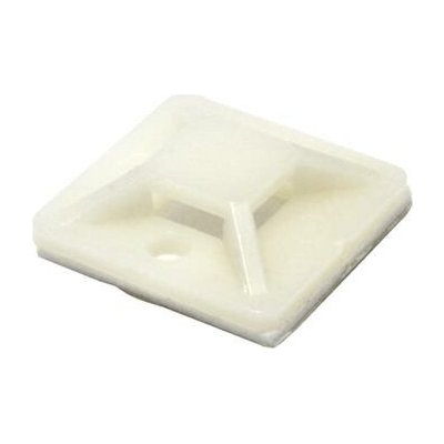 Příchytka pro vázací pásky 20 x 20mm samolepící bílá 10ks 59965C – Hledejceny.cz
