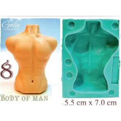 Silikonová forma tělo muže Galias Moulds – Hledejceny.cz