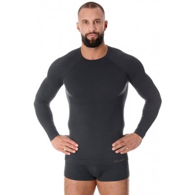 Brubeck Active Wool s dlouhým rukávem Graphite – Hledejceny.cz