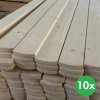 Plotovky, zakulacená horní část, balení 10 ks, 20 x 95 x 1000 mm