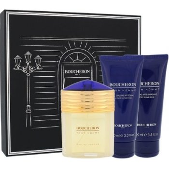 Boucheron Pour Homme EDP 100 ml + 100 ml balzám po holení + 100 ml sprchový gel dárková sada