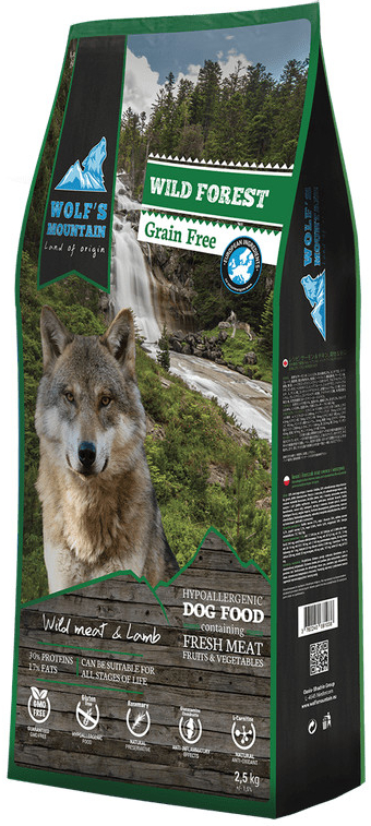 Wolf's Mountain Wild Forest 2,5 kg od 399 Kč - Heureka.cz