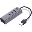 Dokovací stanice a replikátor portů i-Tec USB 3.0 Metal HUB 3 Port + Gigabit Ethernet U3METALG3HUB