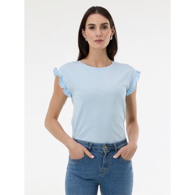 Orsay dámské tričko s krátkým rukávem světle modré – Zboží Mobilmania