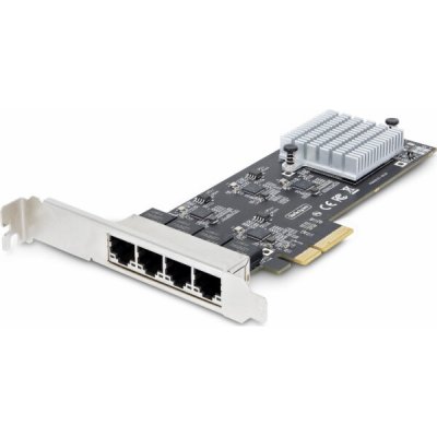 Startech 4-Port 2.5Gbps NBASE-T PCIe Network Card, Intel I225-V Chip, Quad Port Computer Network Card, Multi-Gigabit NIC, PCI Express Server LAN Card, Desktop Ethernet Interface Card, PCI Express 2.0 – Hledejceny.cz
