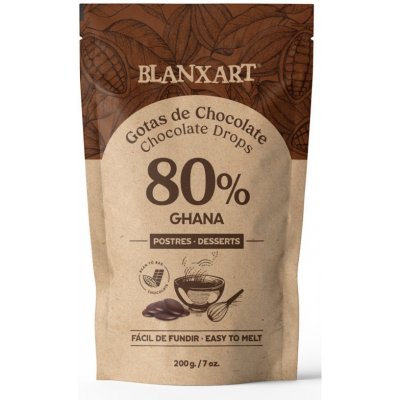 Blanxart Ghana 80 % čokoládové pecky 200 g – Zbozi.Blesk.cz