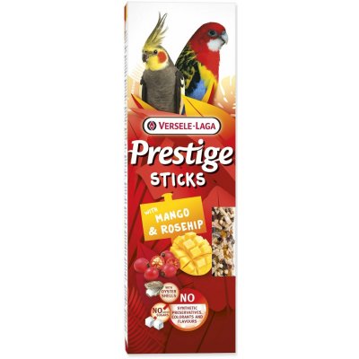 Versele-Laga Prestige tyčinky pro velké papoušky mango a šípky 8 x 2 ks – Hledejceny.cz