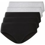 esmara Dámské kalhotky 5 kusů černá šedá – Zboží Mobilmania