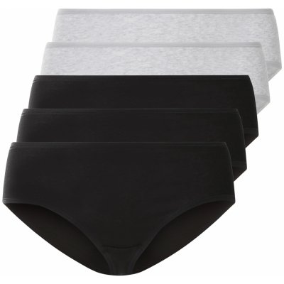 esmara Dámské kalhotky 5 kusů černá šedá – Zboží Mobilmania