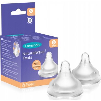 Lansinoh savička NaturalWave pomalý průtok 2 ks transparentní – Zboží Mobilmania