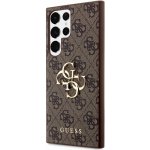 Guess PU 4G Metal Logo Samsung Galaxy S24 Ultra hnědé – Sleviste.cz