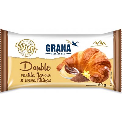 Grana Natura Croissant vanilka-kakao 60 g – Zboží Mobilmania