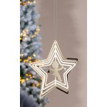 Gilde Závěsná hvězda 3D anděl se zvonkem, 15 cm – Hledejceny.cz