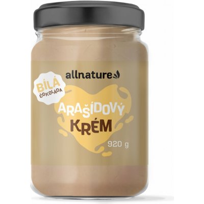 Allnature Arašídový krém s bílou čokoládou 920 g – Zboží Dáma