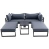 Zahradní sestava Sunfun Maja Set lounge nábytku, 5 dílů, hliník, polyester, antracit FTA50434H