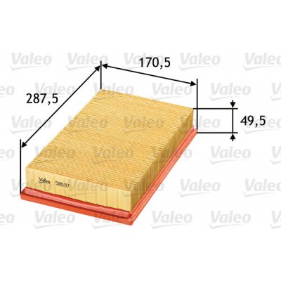Vzduchový filtr VALEO 585117 – Hledejceny.cz