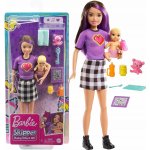 Barbie Panenky Chůva Skipolly Pocketer + miminko a doplňky – Zboží Dáma