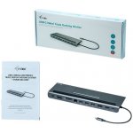 i-Tec USB-C Metal Ergonomic 4K 3x Display Docking Station + Power Delivery 85 W C31FLATDOCKPDPRO – Zboží Živě