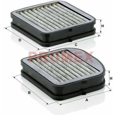 MANN CUK 22 000-2 kabinový (pylový) filtr – Hledejceny.cz