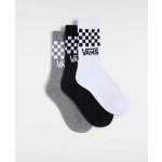 Vans Classic Check Crew 3 Pack Black/White – Zboží Dáma