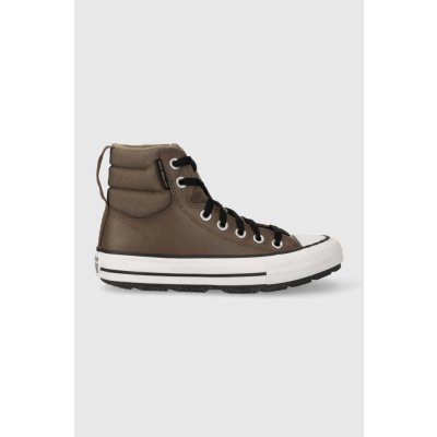 Converse Chuck Taylor All Star Berkshire Fleece Lined Hi A04812/Engine Smoke/Black/White – Zboží Mobilmania