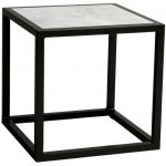 Stern Odkládací stolek John, čtvercový 45x45x45 cm, rám lakovaný hliník černý (black matt), deska keramický kompozit dekton lava light grey – Hledejceny.cz