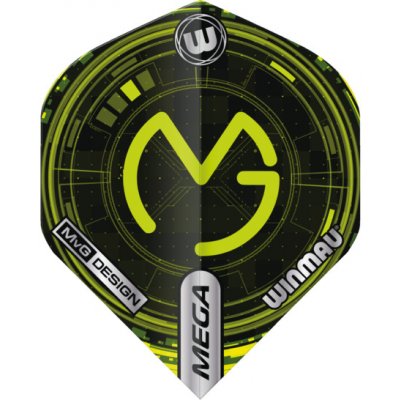 Winmau Mega Standard MVG Logo Tech Green