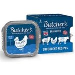 Butcher's Dog Original hovězí kuřecí a jehněčí 4 x 150 g – Sleviste.cz
