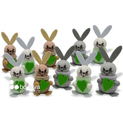 BD-TOVA Zajíc v pletenině - figurka – Zbozi.Blesk.cz