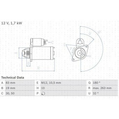 BOSCH 0 986 018 210 Startér (0986018210) – Zbozi.Blesk.cz