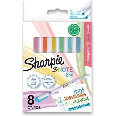 Sharpie S-Note Duo 8 barev 2182116 – Zboží Mobilmania
