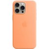 Pouzdro a kryt na mobilní telefon Apple iPhone 15 Pro Max Silicone Case MagSafe Orange Sor MT1W3ZM/A