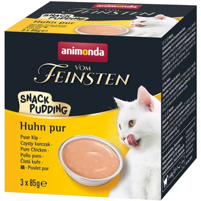 Vom Feinsten Cat Snack Pudding kuřecí 3 x 85 g – Zboží Mobilmania