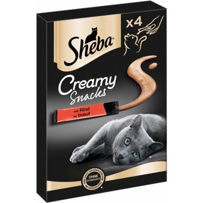 Sheba Creamy Snacks Hovězí 4 x 12 g – Zbozi.Blesk.cz