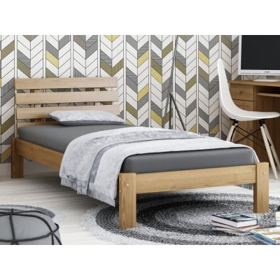 AMI Nábytek masiv Karla dub s roštem – Zboží Mobilmania