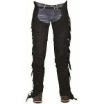 HKM Chapsy s třásněmi hnědé černá – Zboží Mobilmania