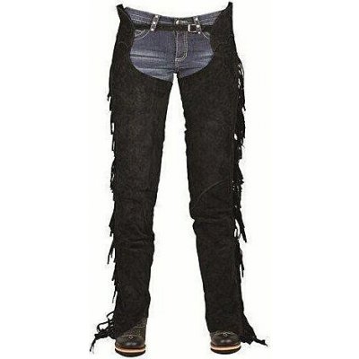 HKM Chapsy s třásněmi hnědé černá – Zboží Mobilmania