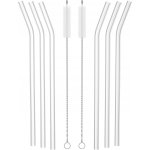 Siguro Sada skleněných brček Crystal Sip 6 ks 2 kartáčky – Zboží Dáma