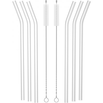 Siguro Sada skleněných brček Crystal Sip 6 ks 2 kartáčky – Zboží Dáma