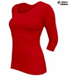 Jožánek Kateřina tričko pro snadné kojení 3/4 rukáv červená – Zboží Dáma